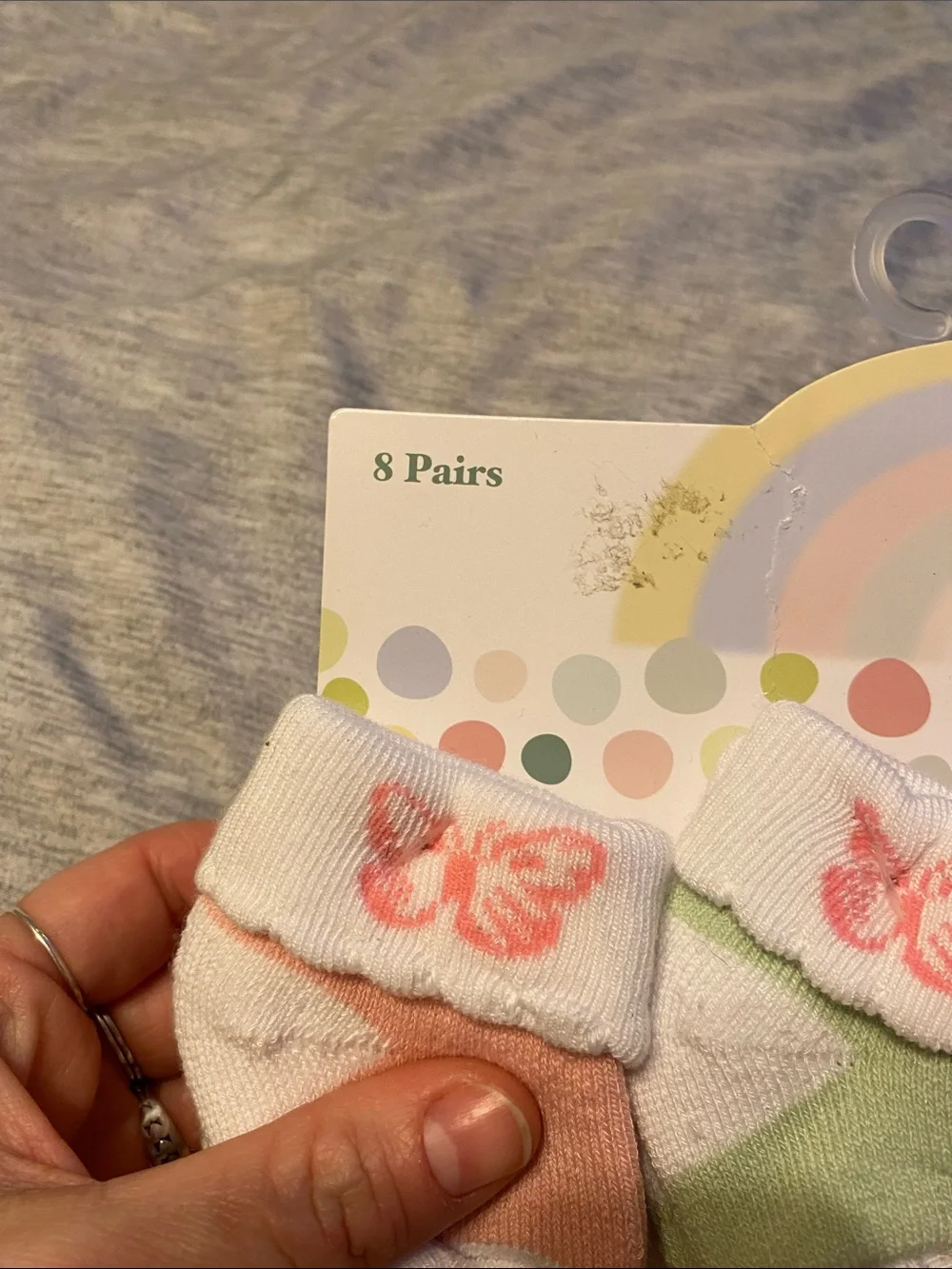 Little Me Baby Girl Socks 8 Pack Sz 0-12 Months NWT